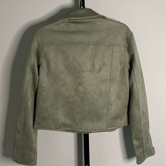 KUT from the Kloth-Jackie Moto Jacket-size Medium-Celery-NWT-retails $129 - Picture 5 of 10